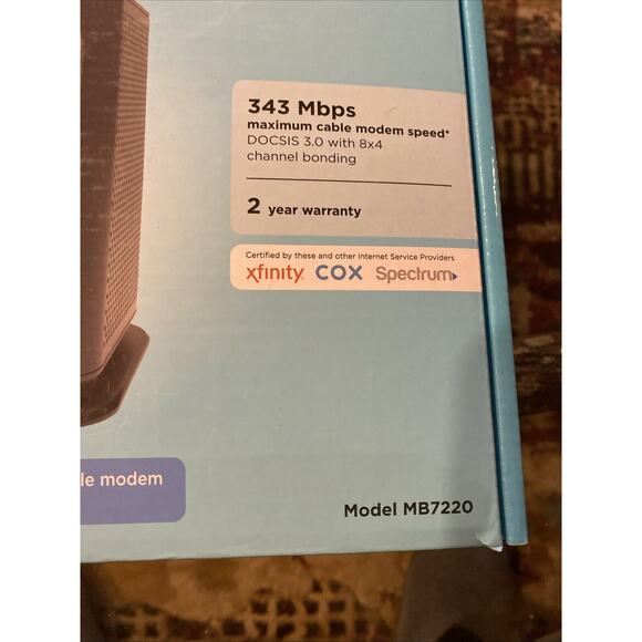 Motorola 8x4 CABLE MODEM Model MB7220 New - Picture 4 of 16